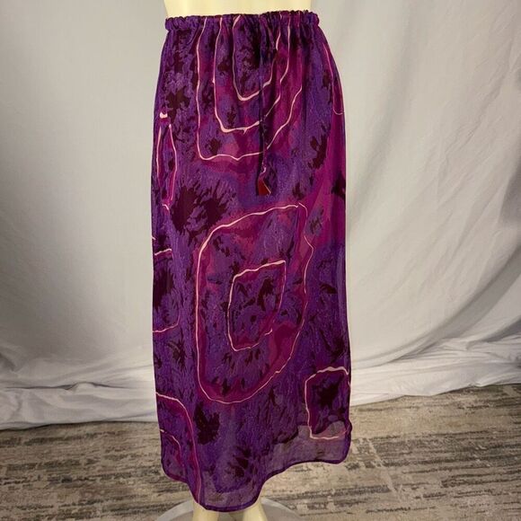 NWT Vintage 90’s Sacred Threads Sheer Boho Reversible Skirt Size M/L - Picture 1 of 7